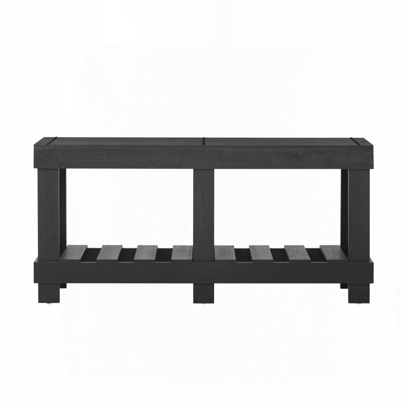 62.9" Vintage Entryway Table, Black