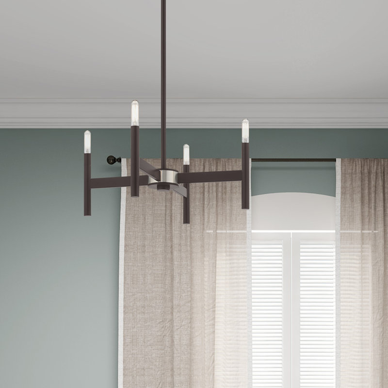 Martella 5-Light Chandelier, Bronze, 4 - Light