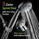 High Pressure 6-Setting 3.5" Chrome Face Handheld Shower with Hose for the Ultimate Shower Experience!