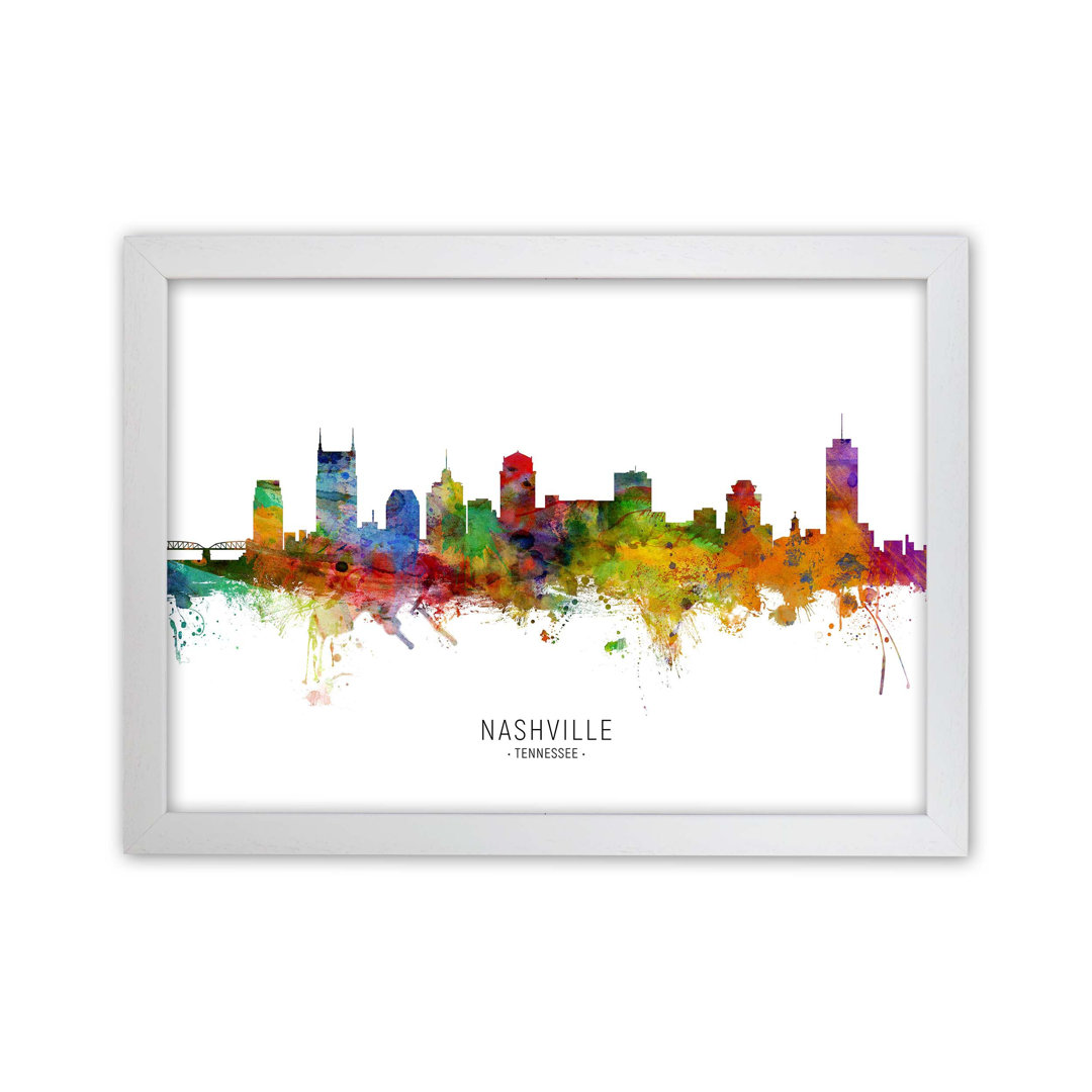 Nashville Tennessee Skyline by Michael Tompsett - Print
