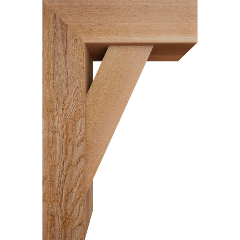 Support de bloc traditionnel avec entretoise décalée, 34 x 22, Cèdre rouge occidental de l 8 po (scié brut)