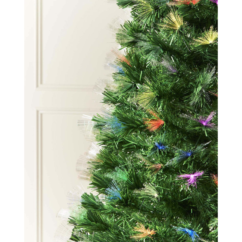 213.36cm H Lighted Artificial Christmas Tree