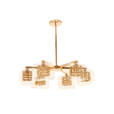 Chute 6 - Light Gold Unique/Statement Pendant