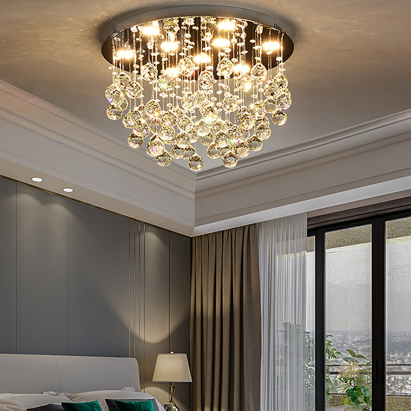 Lustre encastré en cristal 9 lumières K9