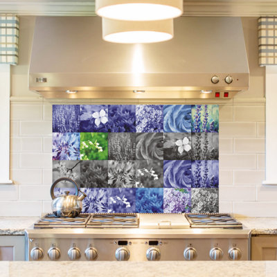 Vintage Bohemian Tile Stickers 24 PCS DIY Self-Adhesive PVC Waterproof Wall Decals Kitchen Bathroom Backsplash Decor - 5.91X5.91Inch(15X15cm)