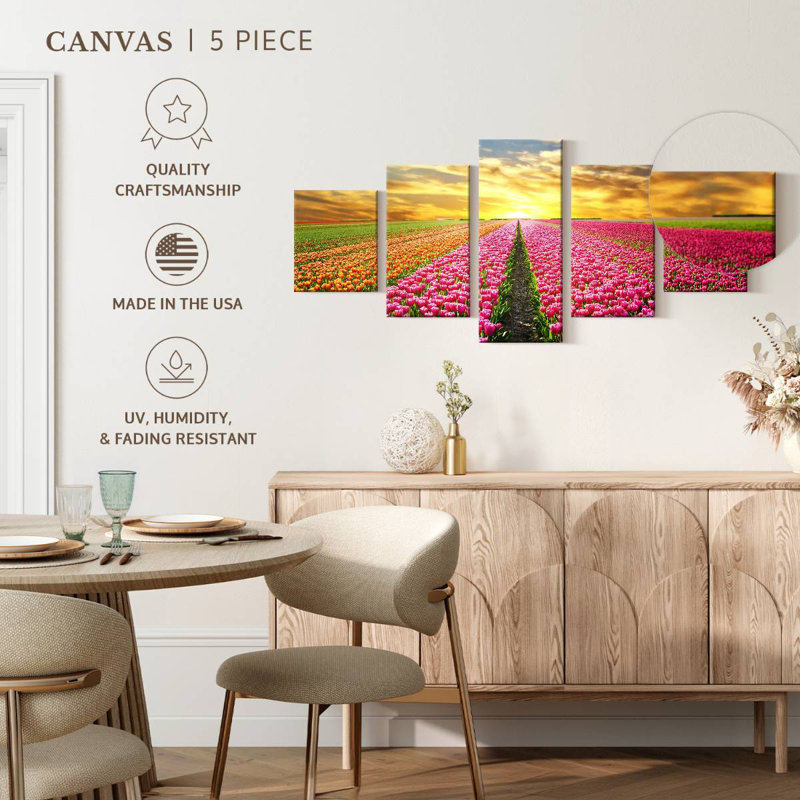 Tulipes des Pays-Bas, H 42 po x l 92 po