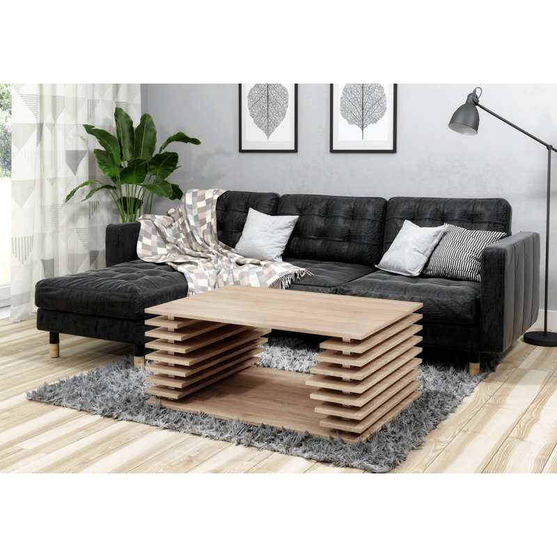 Malcolm Floor Shelf Coffee Table, Sonoma