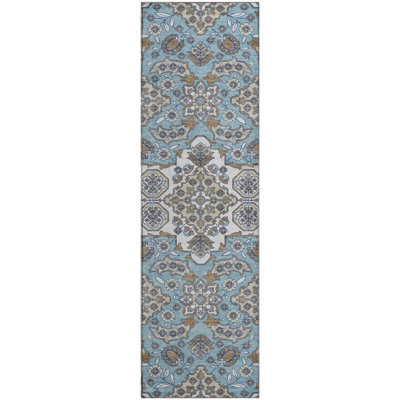 Premium Machine Washable Crestover AMF1853 Global Rug