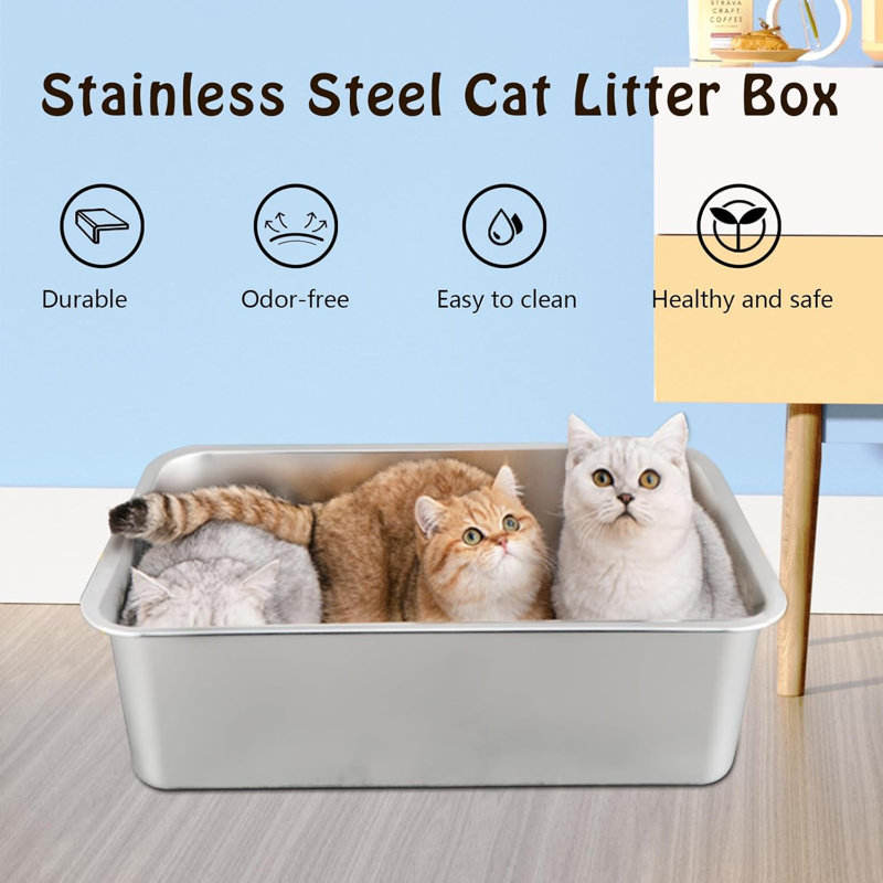 Stainless Steel Litter Box