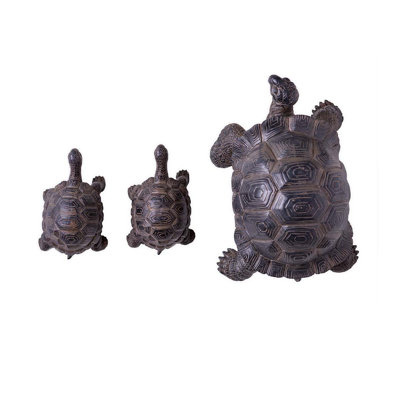 Tortoise Family Resin Garden Accents Statue