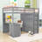 Loft Bed With Desk, Drawers, And Wardrobe-853863671-853863665