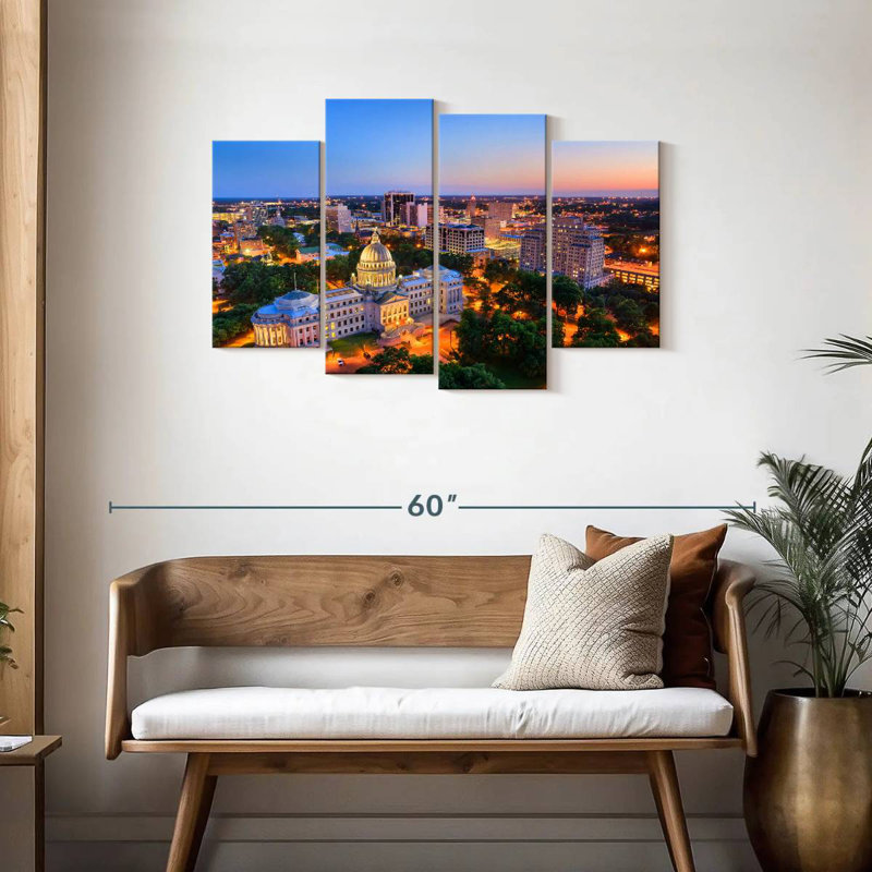 Keesha Jackson Mississippi Skyline, 27" H x 43" W