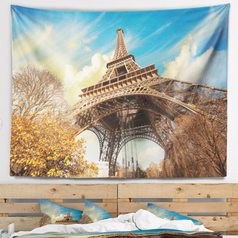 Photographie de l'horizon, tapisserie Eiffel, H 32 po x l 39 po