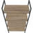 Cassiopeia 4 Open Shelves Metal Frame Bookshelf in Black/Brown Finish, 47.78" H X 23.59" W X 11.82"D-888137076