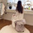 High-End Original Designer Vanity Stool with Casters