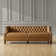 Theotis 84"W Chesterfield Button-Tufting Genuine Leather Sofa with Solid Wood Legs