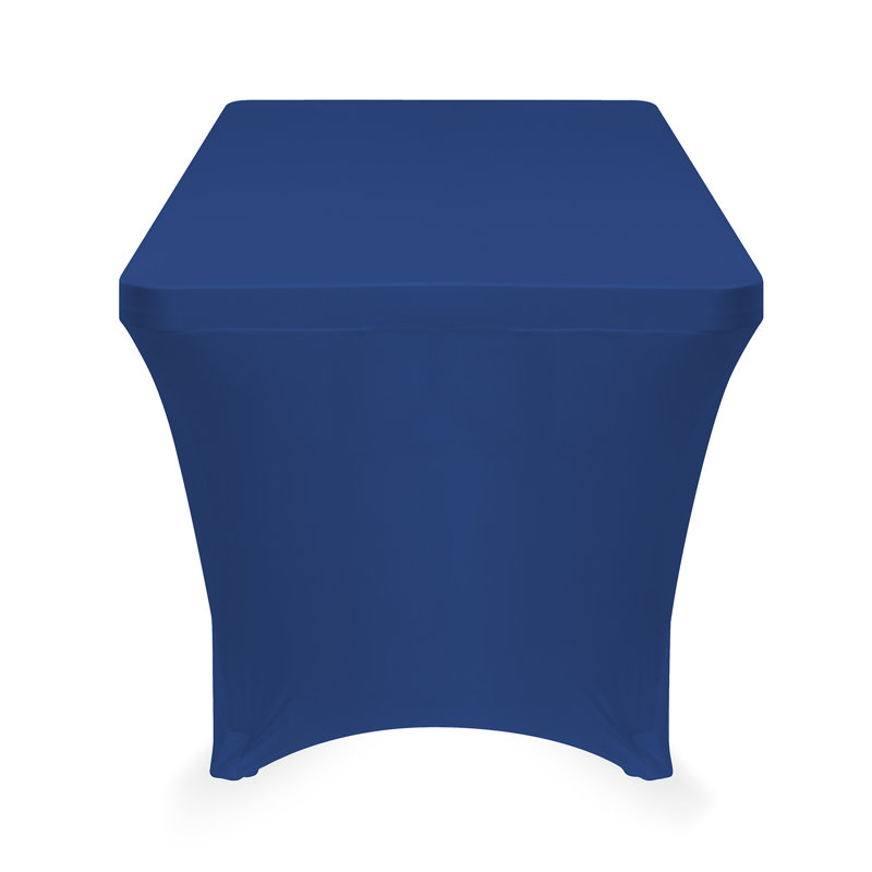  Solid Color Polyester Wedding Tablecloth, Royal Blue, 72" x 30"