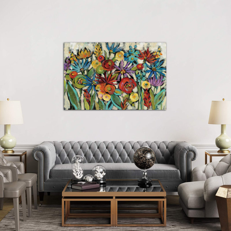 Confetti Floral I by Silvia Vassileva - Wrapped Canvas Painting, 66.04 cm H x 45.72 cm W x 1.91 cm D