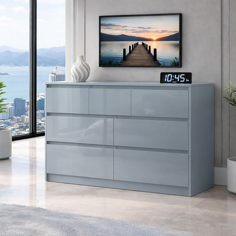 106 cm W Chest of 7 Drawers