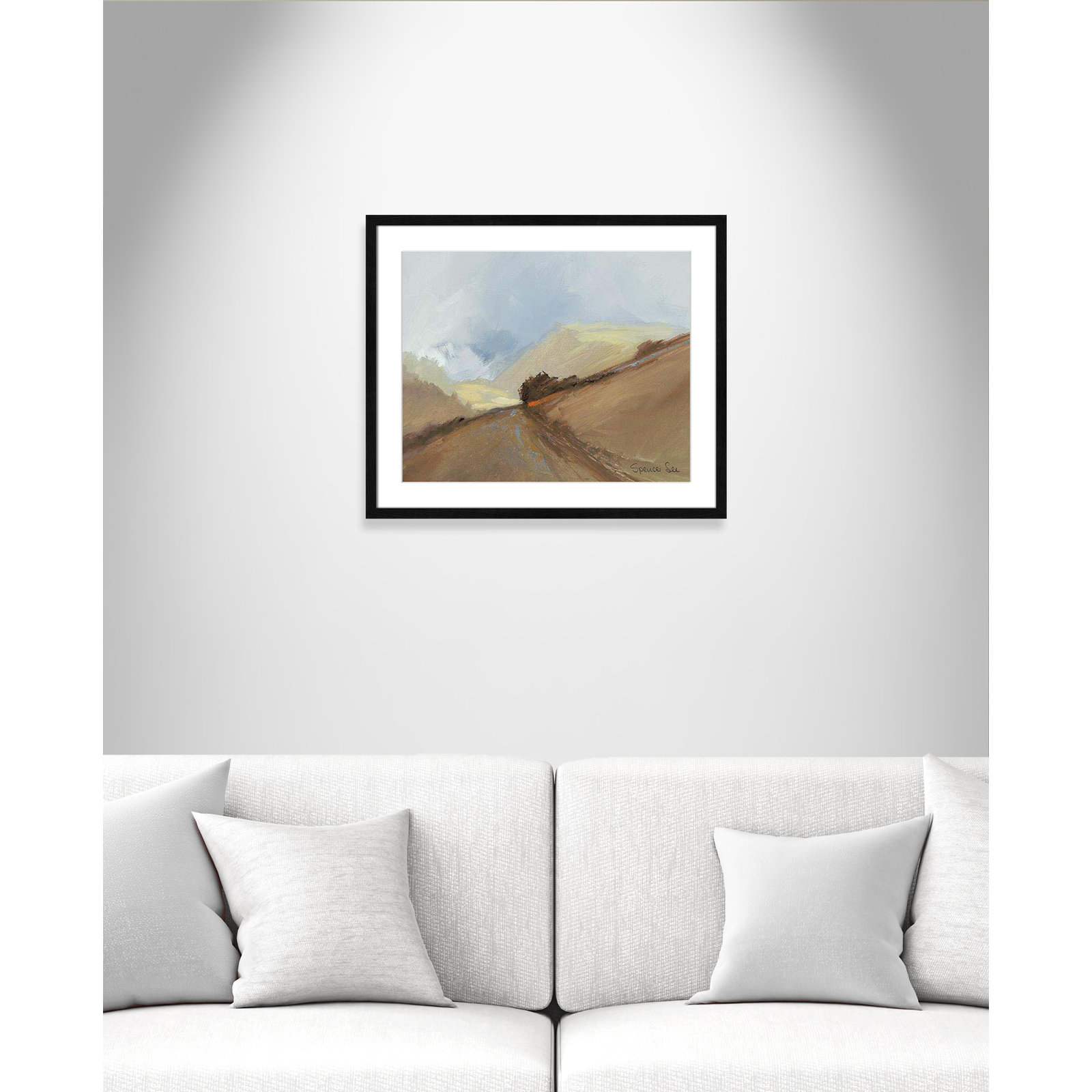 Heaven And Earth II by Spencer Lee, Black Framed, 21.5" H x 25.5" W x 0.75" D