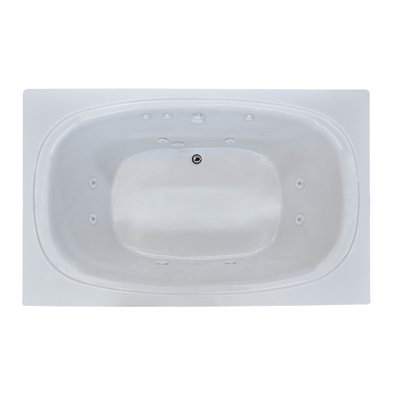 St. Kitts 71'' x 35.5'' Drop-In Whirlpool Acrylic Bathtub