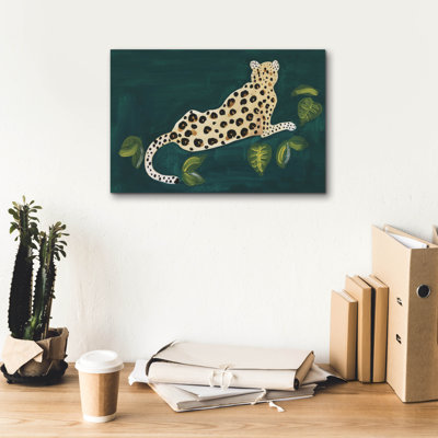 Epic Graffiti 'Lethargic Leopard 1'  by Alicia Longley Canvas Wall Art, 18" x 12"