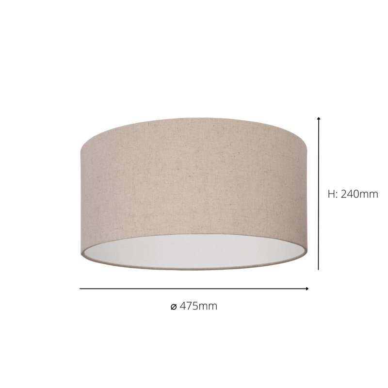 Sigrund Linen Flush Mount