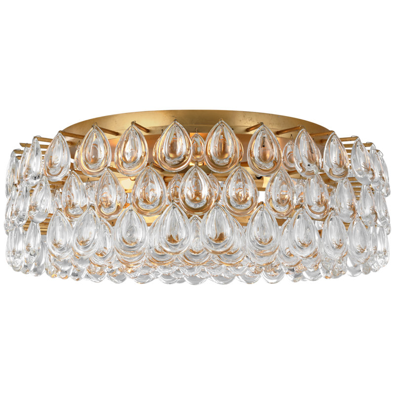 AERIN Liscia Large Flush Mount, Gold