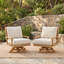 Chaise de patio d'extérieur en teck Monroe