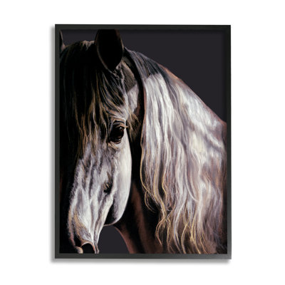 «Stupell Industries», portrait d'art sur toile par Spirit Horse