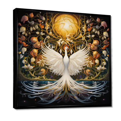 Art mural Scituate - cygnes