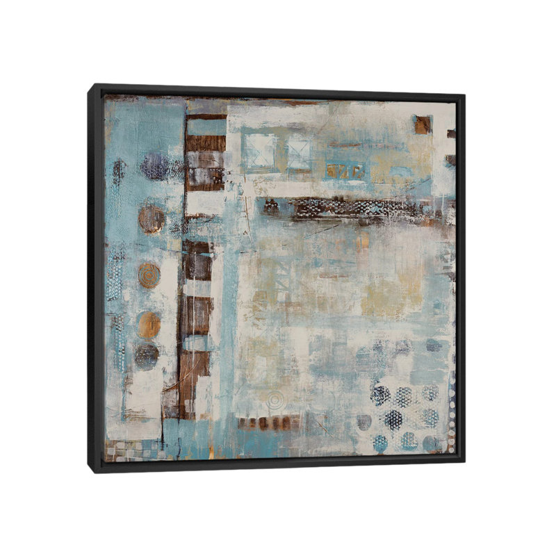 « peek-a-boo », reproduction sur toile, H 18 po x l 18 po x P 1,5 po, Toile avec cadre noir, Pas de tapis