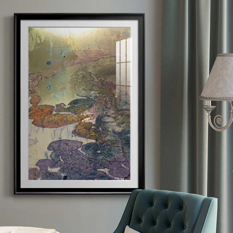 Paysage de Monet III - reproduction de cadre photo, H 42,5 po x l 30,5 po x P 1 po, Cadre noir