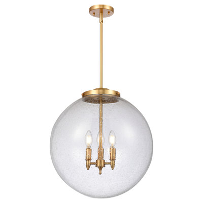 Luminaire suspendu sphère 3 lumières DEL Beacon