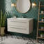 Meuble-lavabo simple de 36 po pour la salle de bain avec comptoir en marbre synthétique Silhouette-686346761