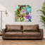 «Vibrant Floral Dream», abstrait, fleur élégante et colorée, art mural-266234673
