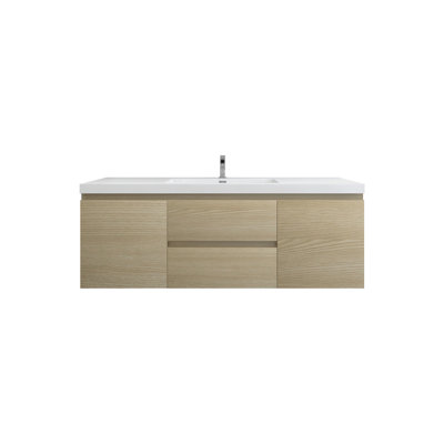 Ensemble de meuble-lavabo mural simple l 60 po Owaneco