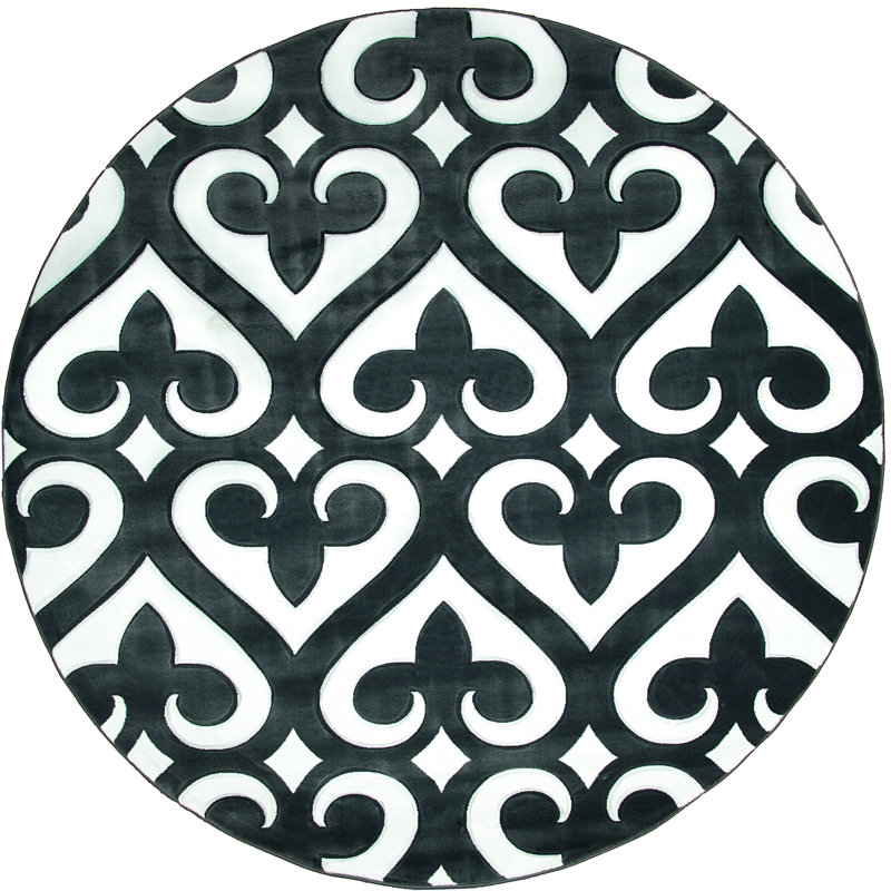 Zabala Geometric Indoor Rug, Round 7'10"