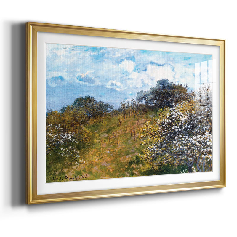 Springtime, 1873, reproduction d'art encadrée, H 15 po x l 21 po x P 1,5 po, Or