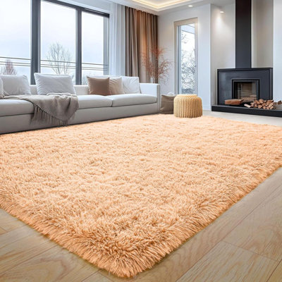 Rectangle 120 cm x 170 cm Shaggy Washable Area Rug
