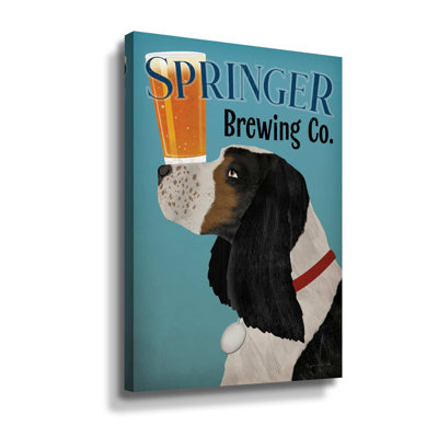 Springer Brewing Co. - Graphic Art on Canvas -  Trinx, 83CE77BF89774ADCA37312B5C310432A
