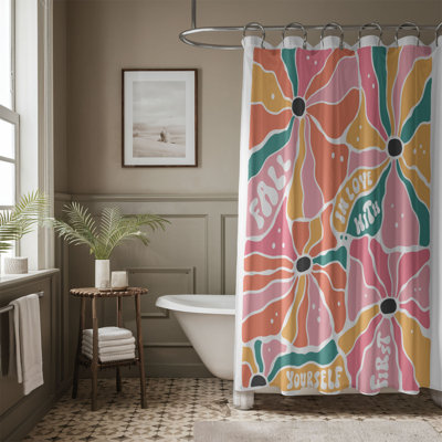 Free Petals - 1 Piece Standard Shower Curtain