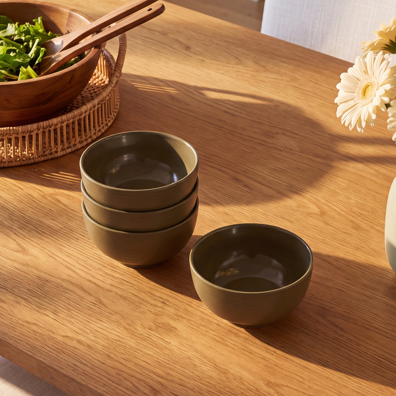 Tillerson Stoneware Cereal Bowl, Olive