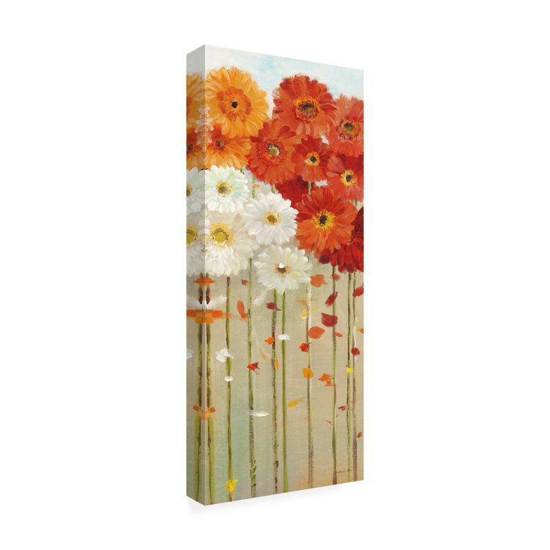 Art sur toile «rouleau Danhui Nai Daisies Fall II», H 24 po x l 10 po