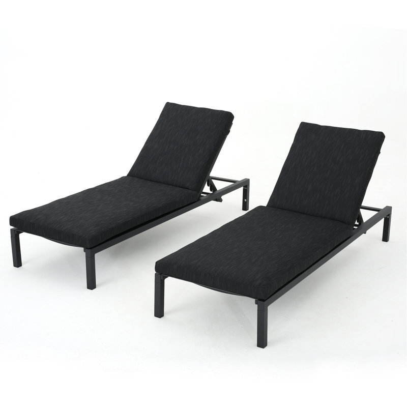 CHAISE LUNGE - GRIS FONCÉ