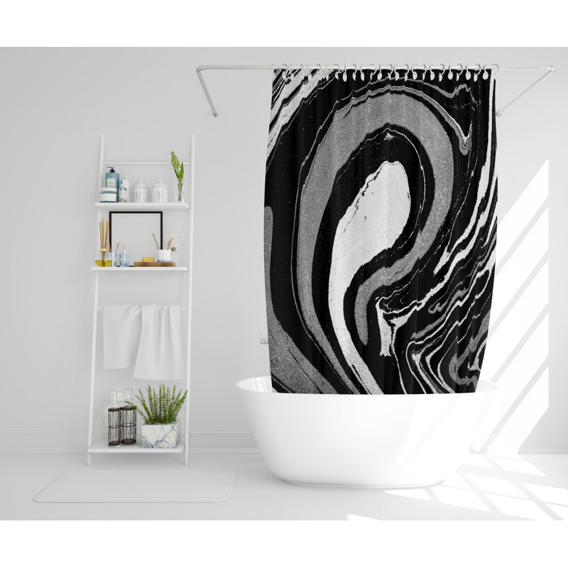 Barreras 2 Piece Polyester Shower Curtain Set, 168cm H x 168cm W