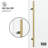 Elan E-Class 56-60" W x 76" H Sliding Frameless Shower Door with 3/8" Fluted Glass-79654630-79654633