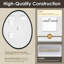 Miroir mural de salle de bain 28 po x 36 po Kerber-1040865783