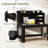 Modern Computer Desk With Hutch And Storage Shelves-556230562