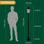 Solar Post Light Streetlight Black Aluminium